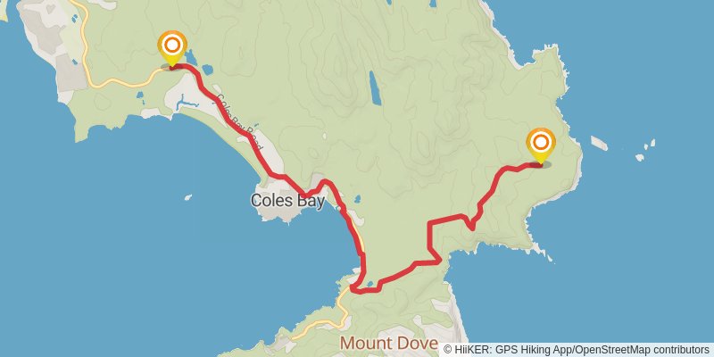 Freycinet Experience Walk stage 2 Map