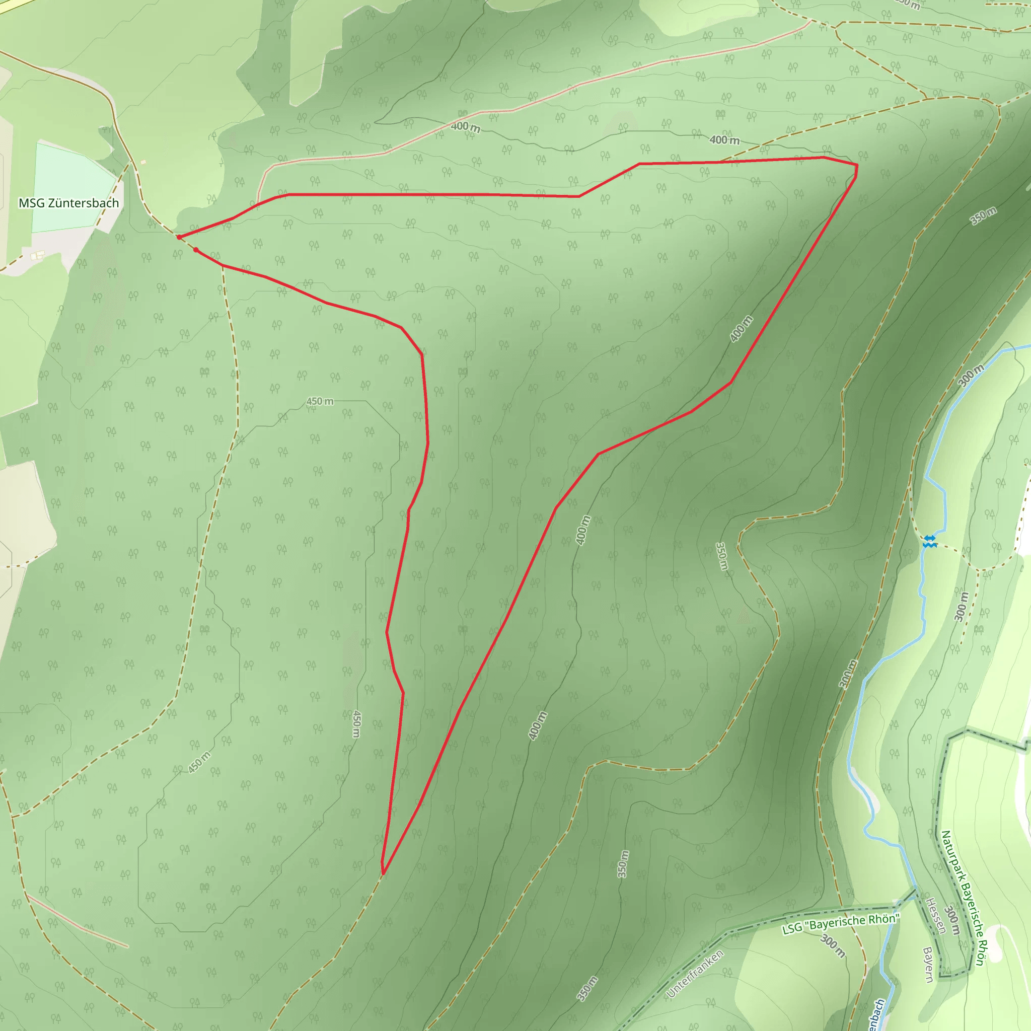 Altengronau Loop mobile static map