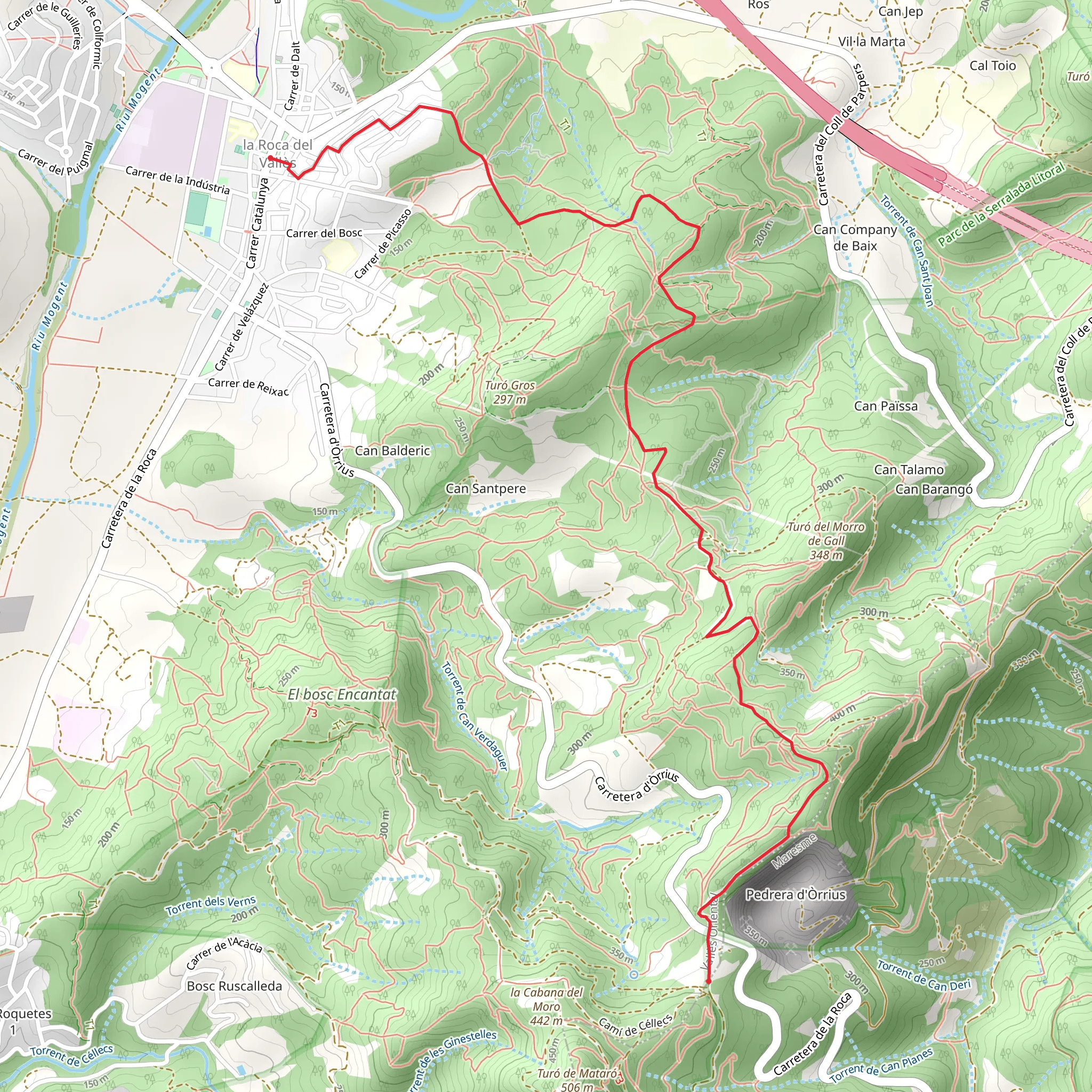 The Rock of the Valleys - Sant Bertomeu SL C 137 mobile static map