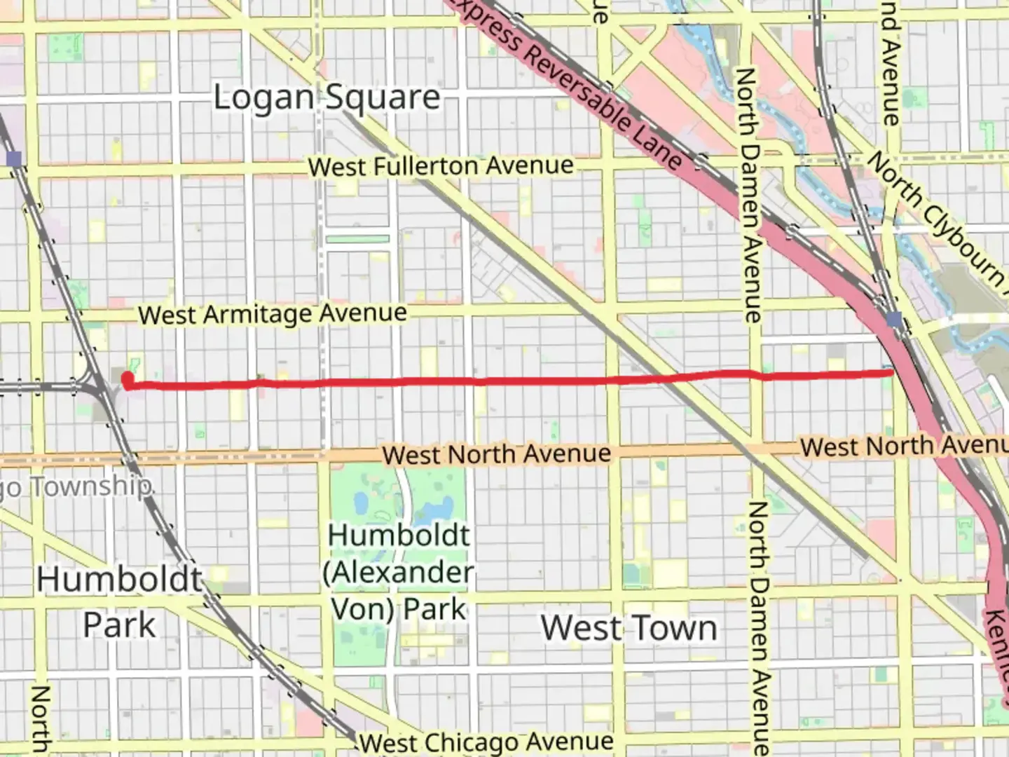An image depicting the trail Bloomingdale Trail and its surrounding area.