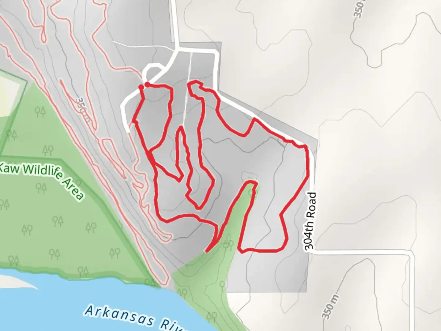 An image depicting the trail Camp Horizon Loop and its surrounding area.