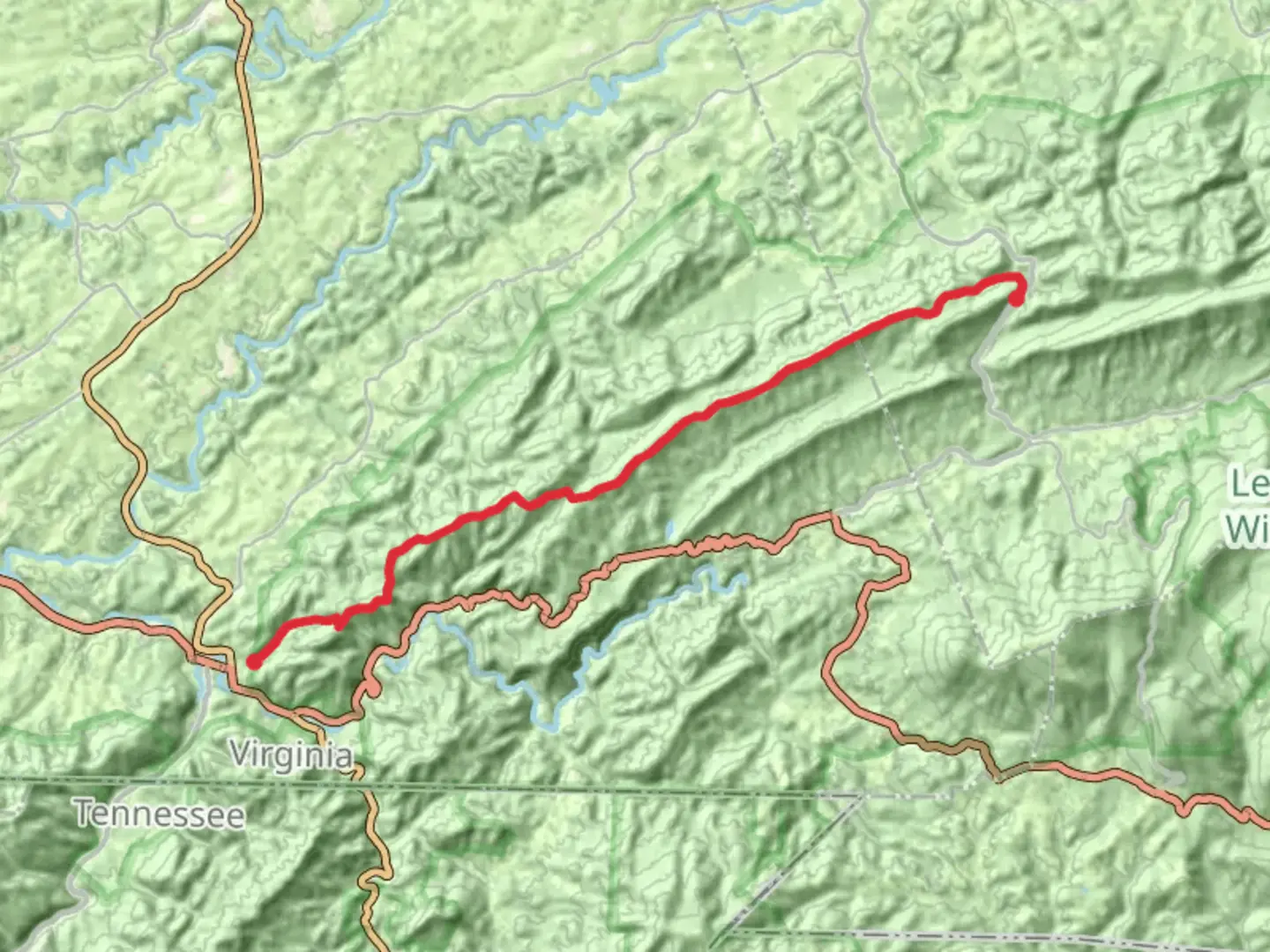 An image depicting the trail Grosses Mountain via Iron Mountain Trail and its surrounding area.