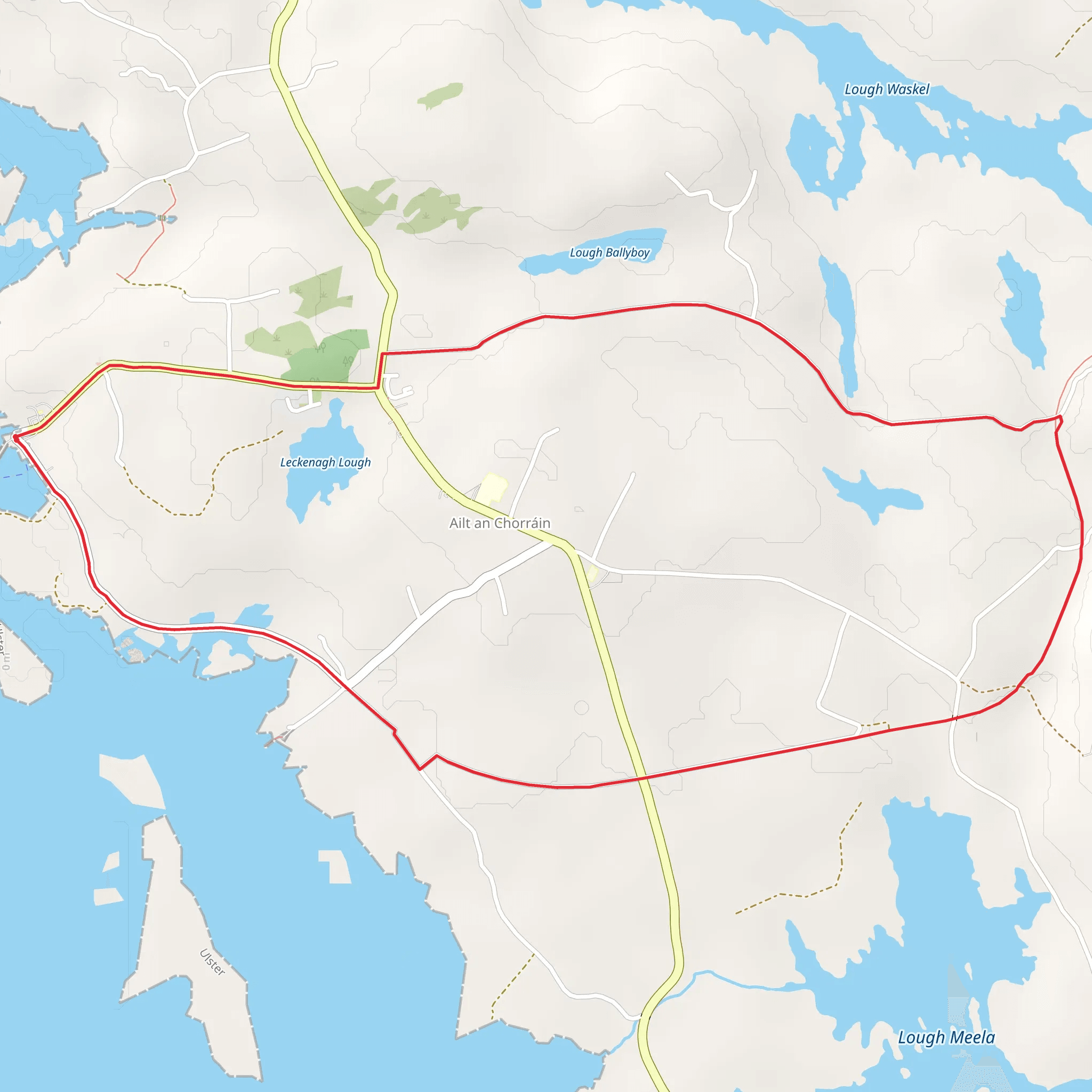 Burtonport Loop - Lúb Cheann Bhaile Cruaiche mobile static map