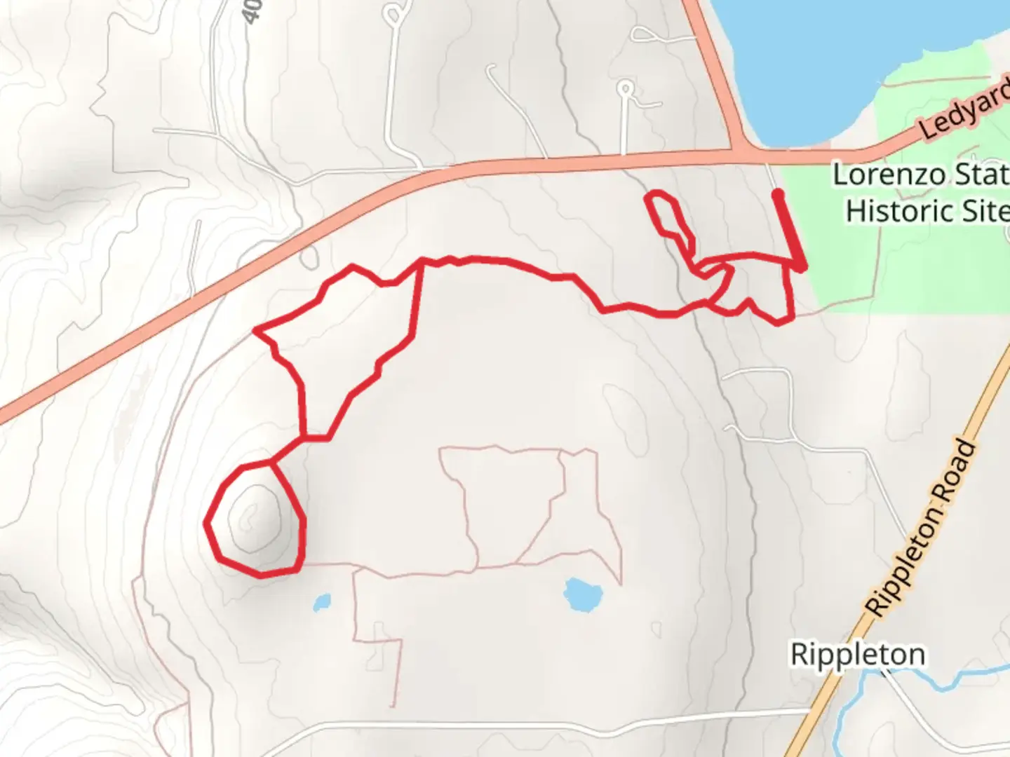 An image depicting the trail Cazenovia Preservation Trail and its surrounding area.