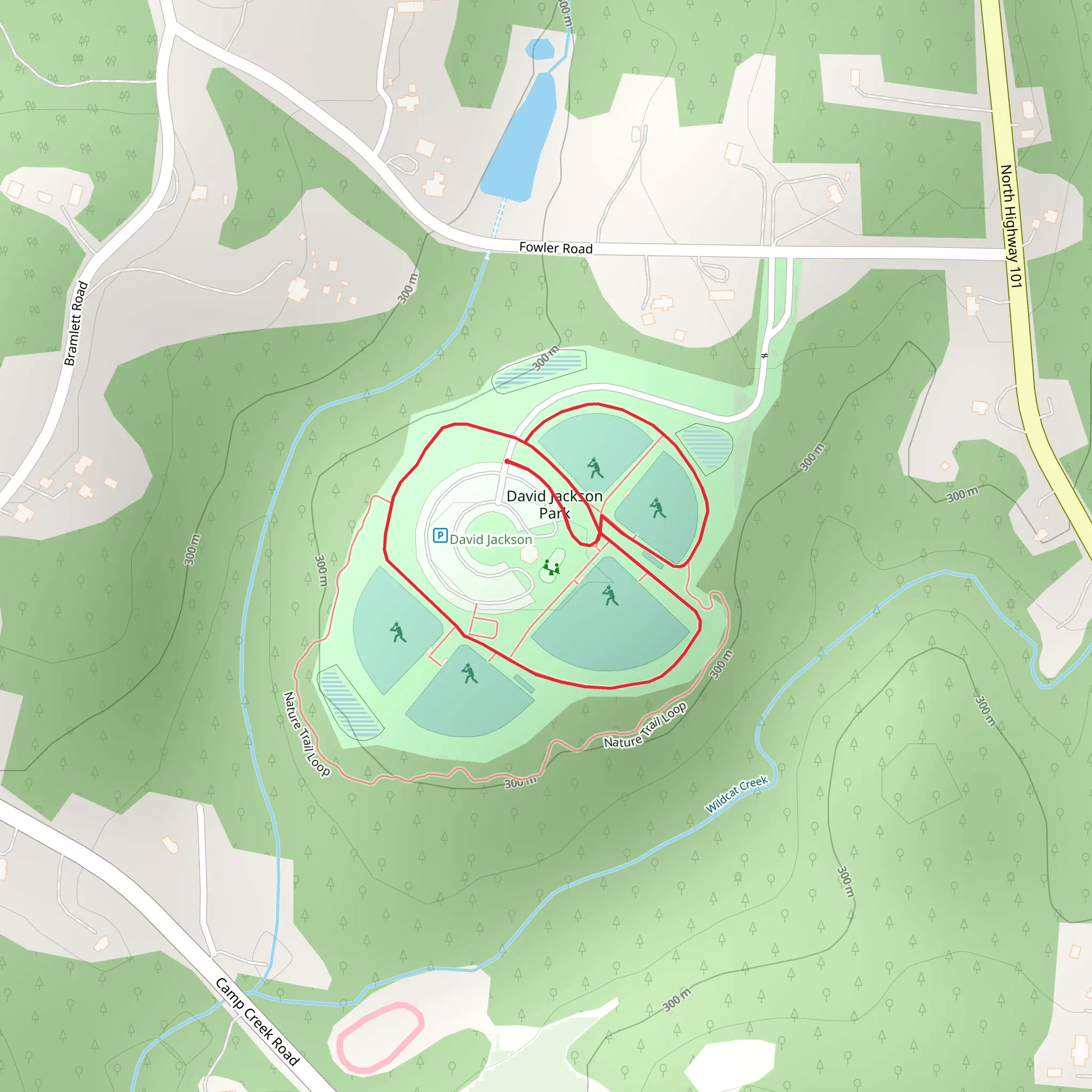 David Jackson Park Loop mobile static map