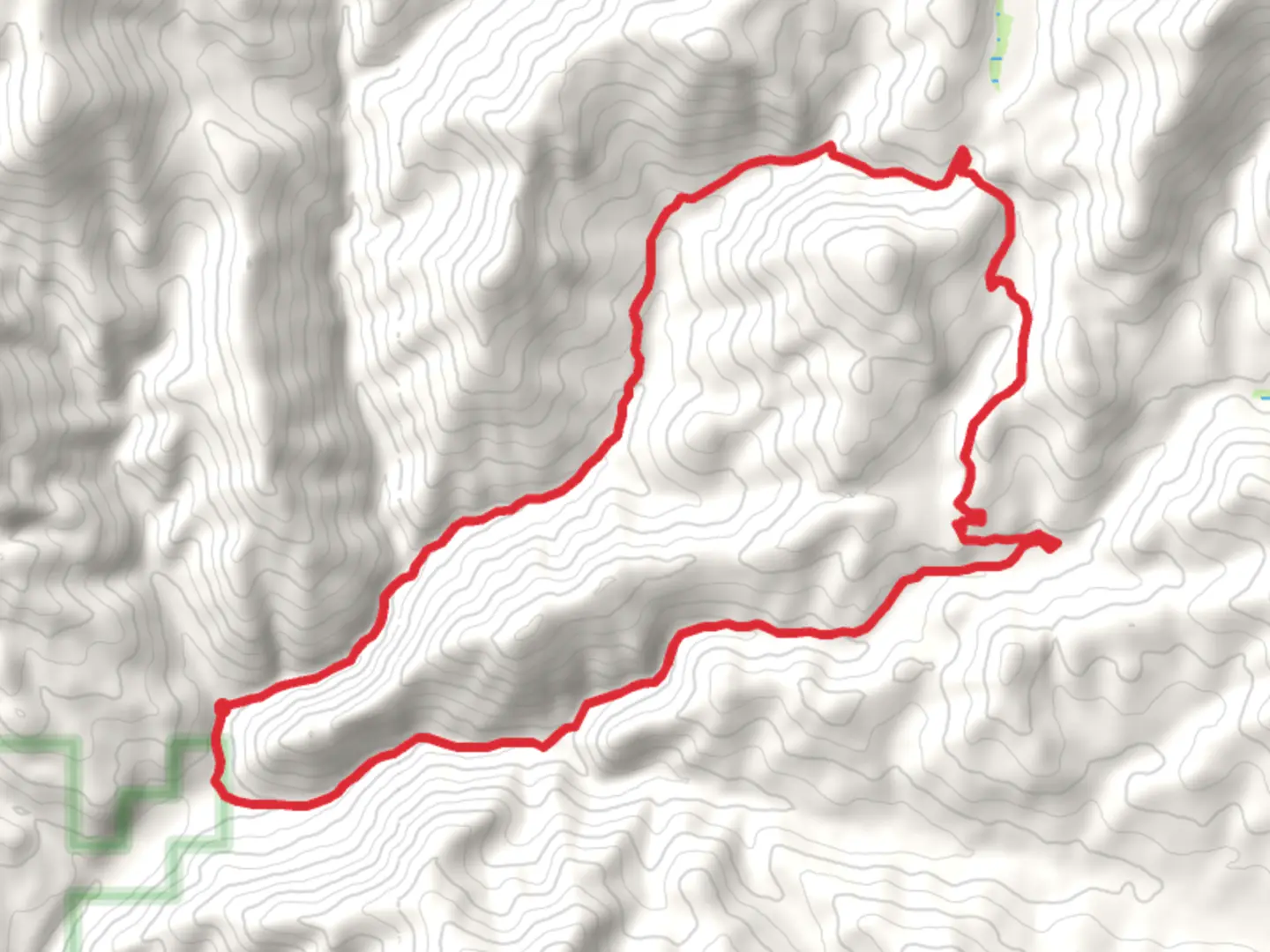 An image depicting the trail Lightning Creek and Middle Beaver Creek Loop Trail and its surrounding area.