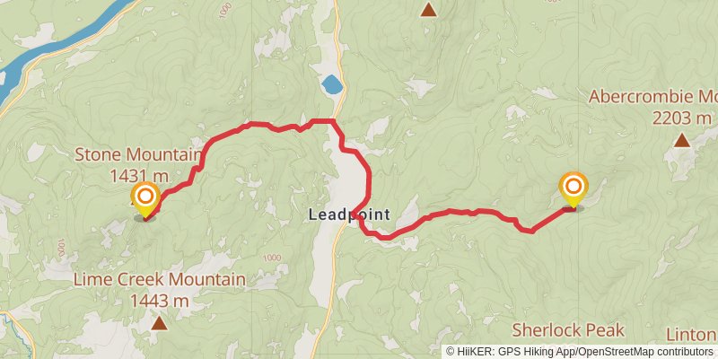 Ultra Pedestrian North Loop stage 237 Map