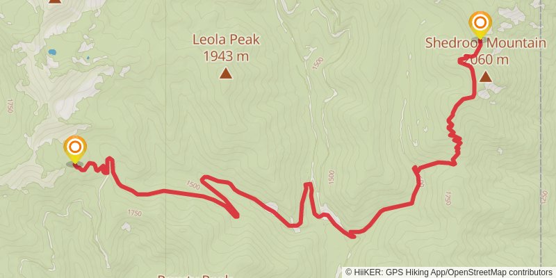 Ultra Pedestrian North Loop stage 242 Map