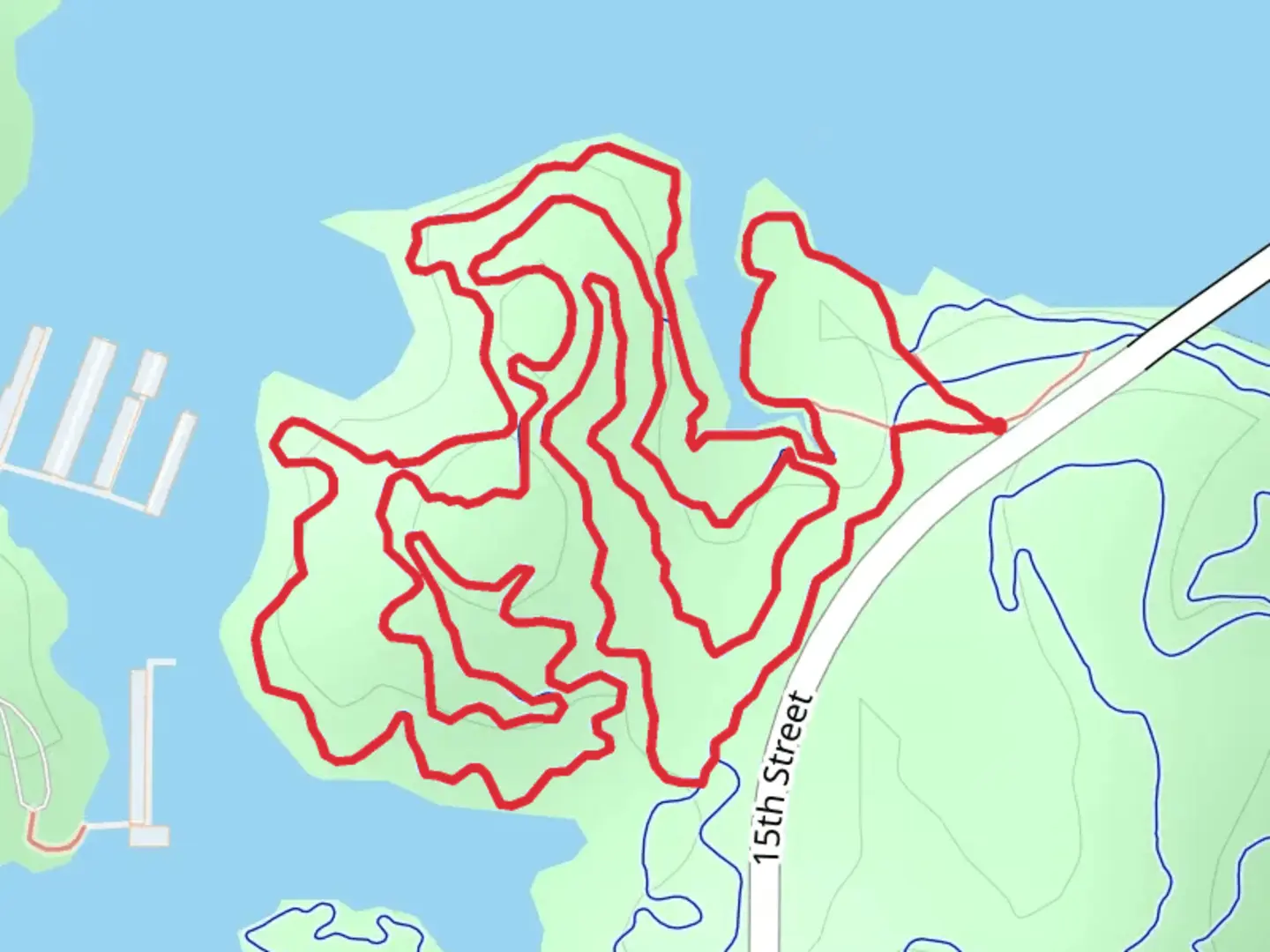 An image depicting the trail Marina - Switchgrass Epic Loop and its surrounding area.