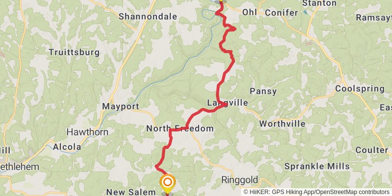 Baker Trail stage 5 Map