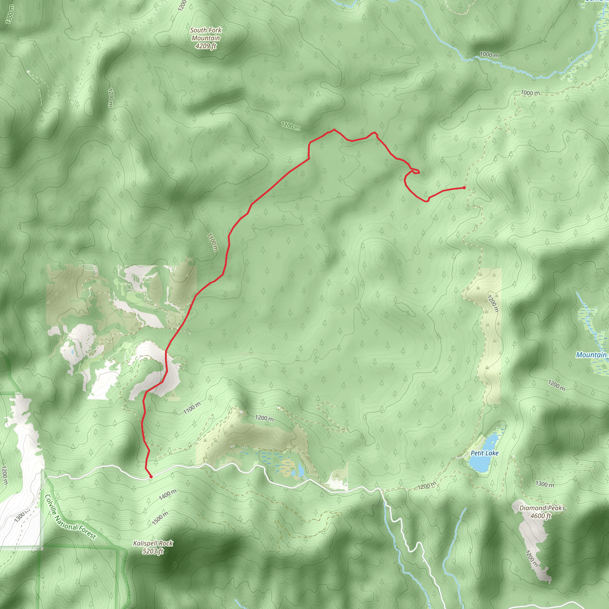 Sema Creek Trail mobile static map