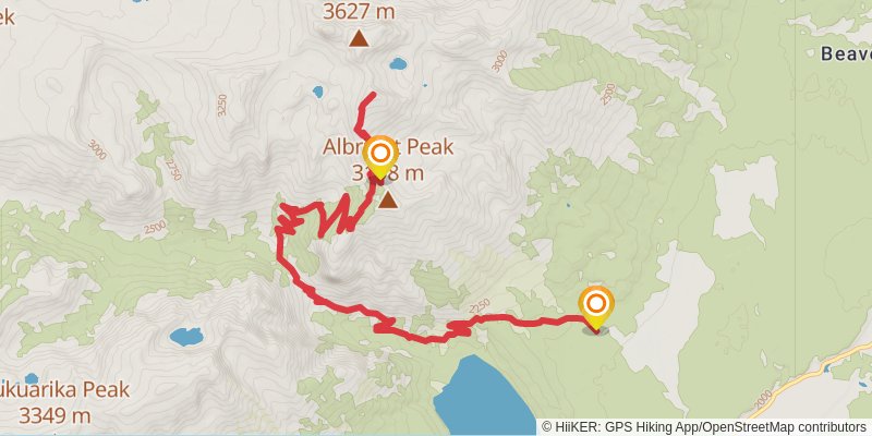 Static Peak Trail stage 2 Map