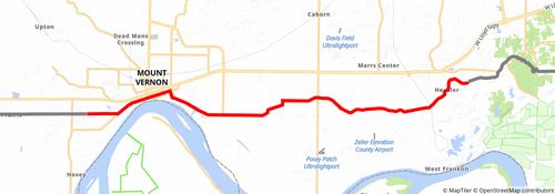 American Discovery Trail South Route stage 116 Map