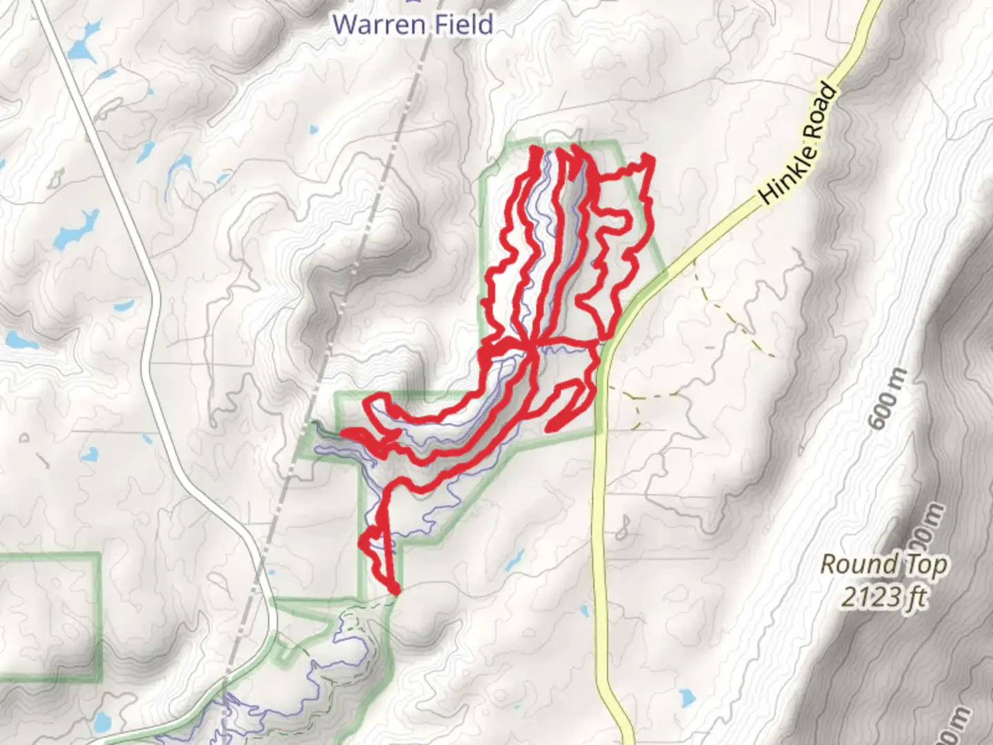 An image depicting the trail Cloudland Canyon, Kettle Bottom and Windy Shot Loop and its surrounding area.
