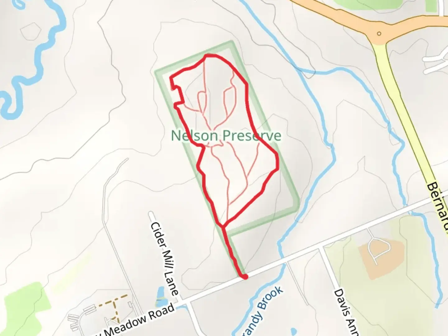 An image depicting the trail Flaggy Meadow Road Loop and its surrounding area.