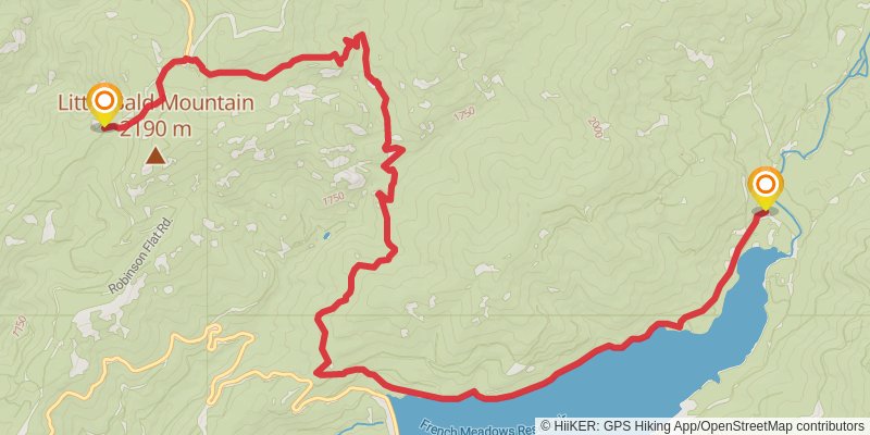American Discovery Trail North Route stage 363 Map