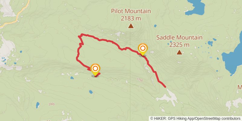 Kelly Camp Trail via PCT - California Section N stage 2 Map
