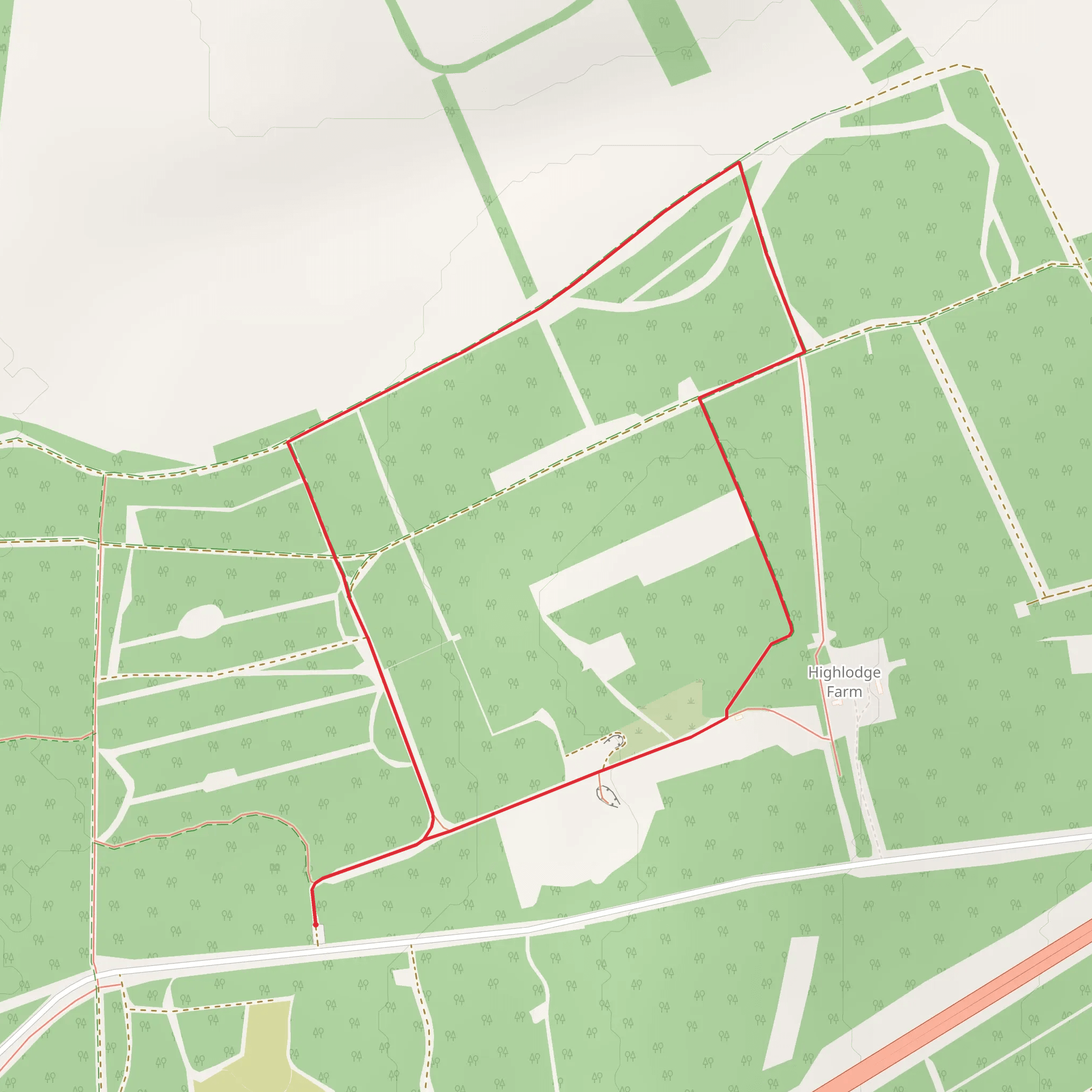 Warren's Lodge Loop via The Warrener's World Trail mobile static map