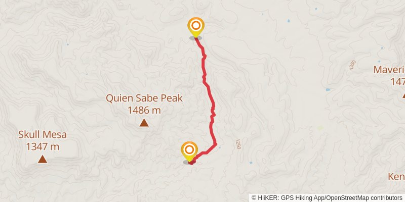 Cottonwood Trail stage 2 Map