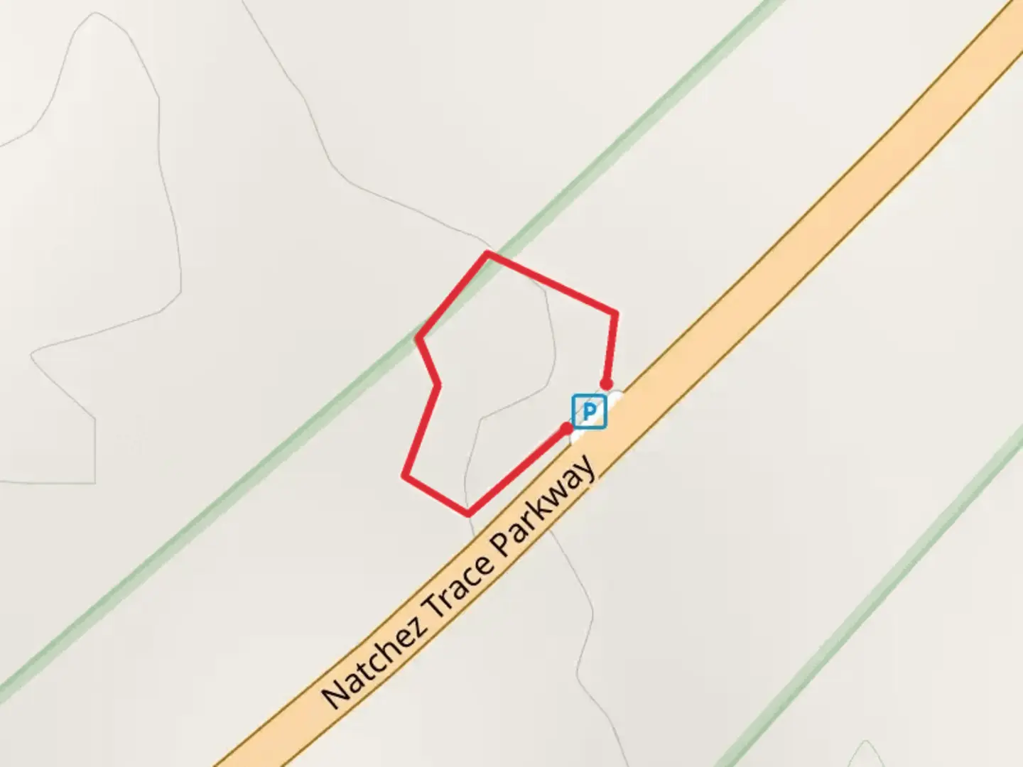 An image depicting the trail Hurricane Creek Trail and its surrounding area.