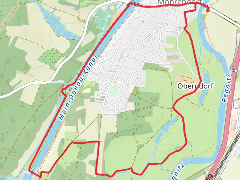 Main Donau Kanal via Naturerlebnispfad Erlangen