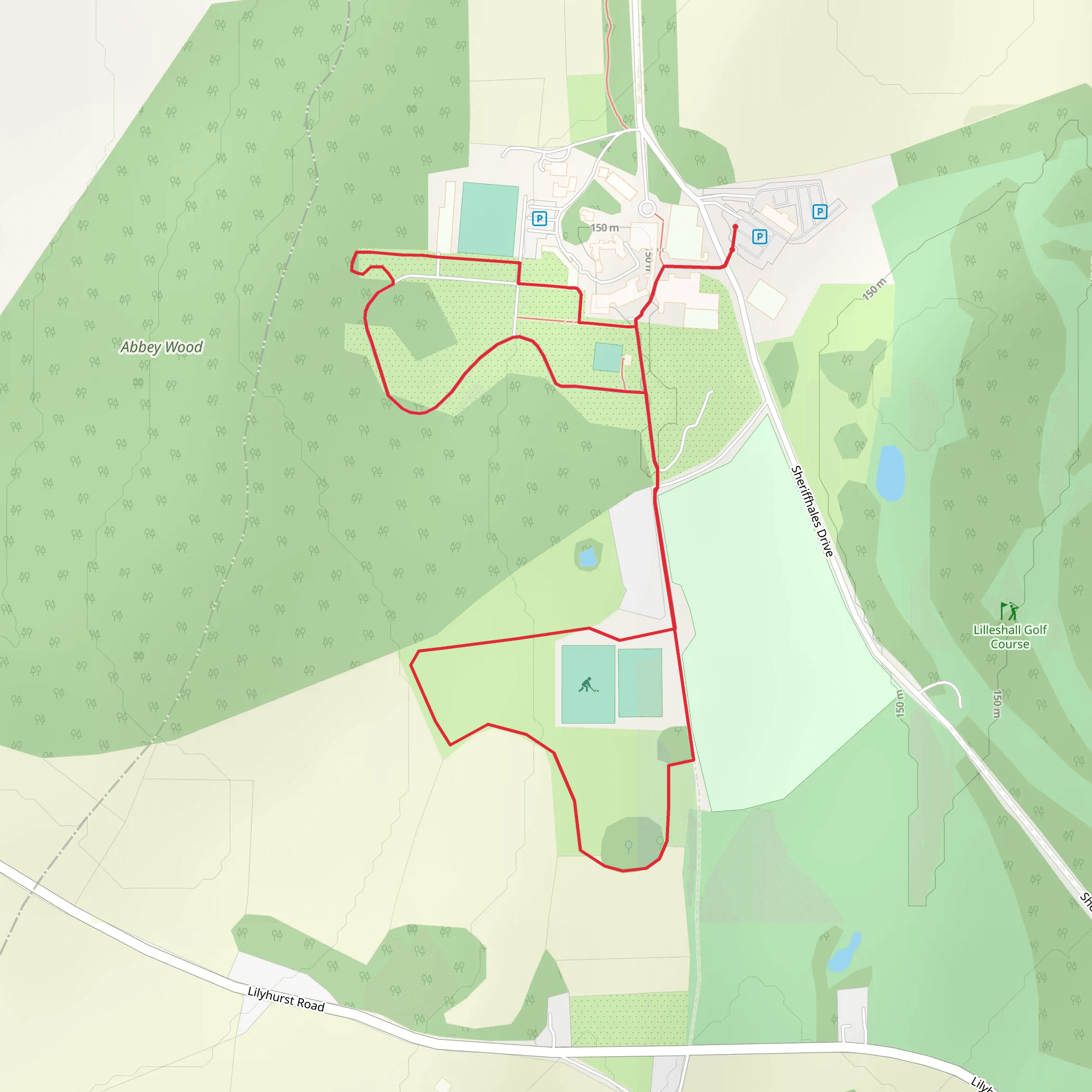 Lilleshall Loop mobile static map