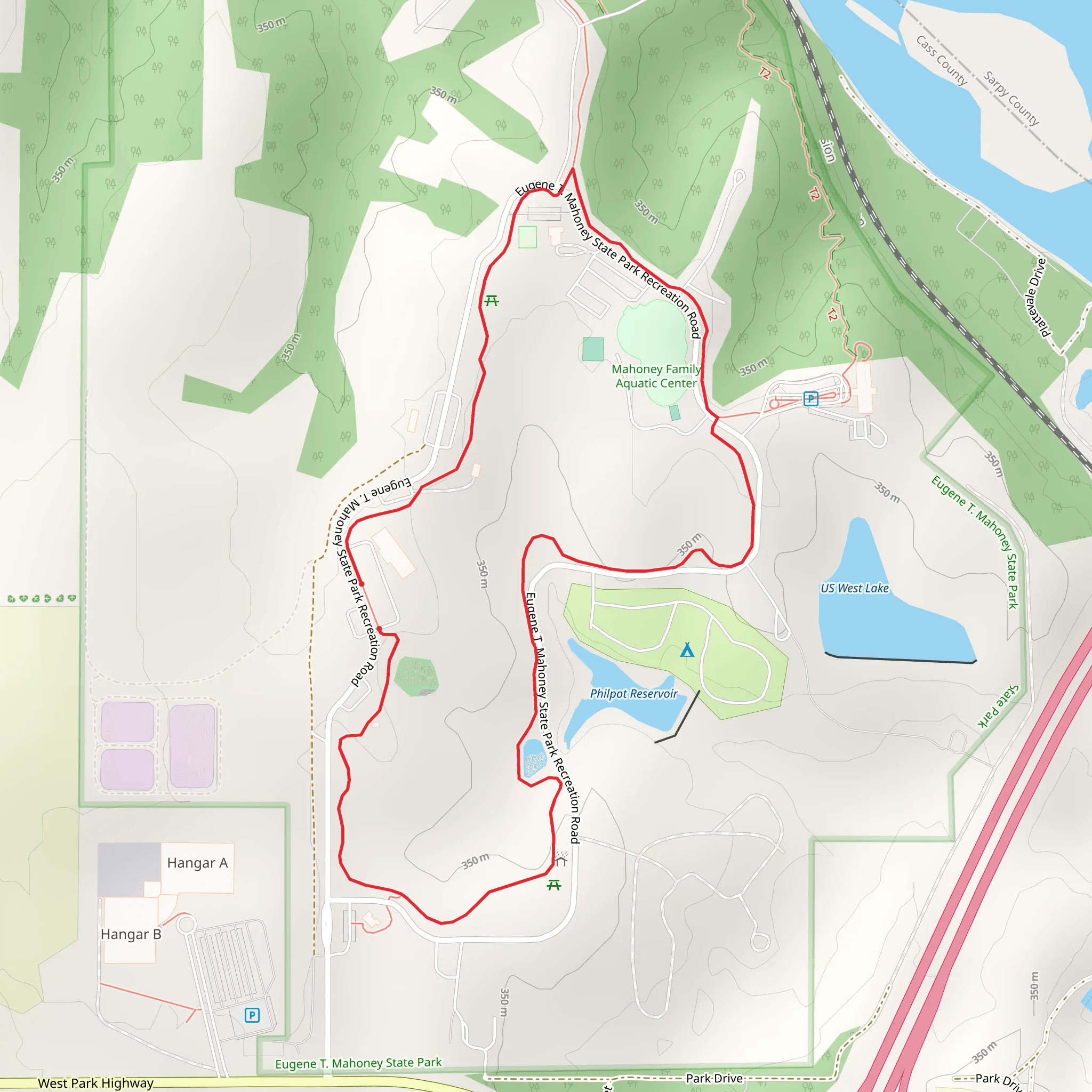 Mahoney Loop Trail mobile static map