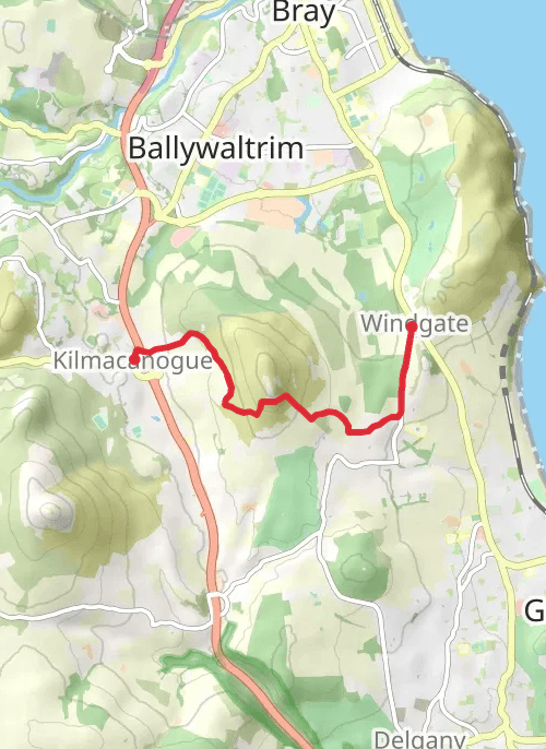 Hike on Belmont Way mobile static map