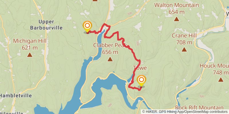 Finger Lakes Trail stage 45 Map