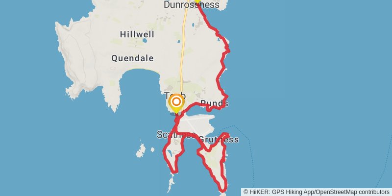 Coastal Walk of Shetland - Unst stage 5 Map