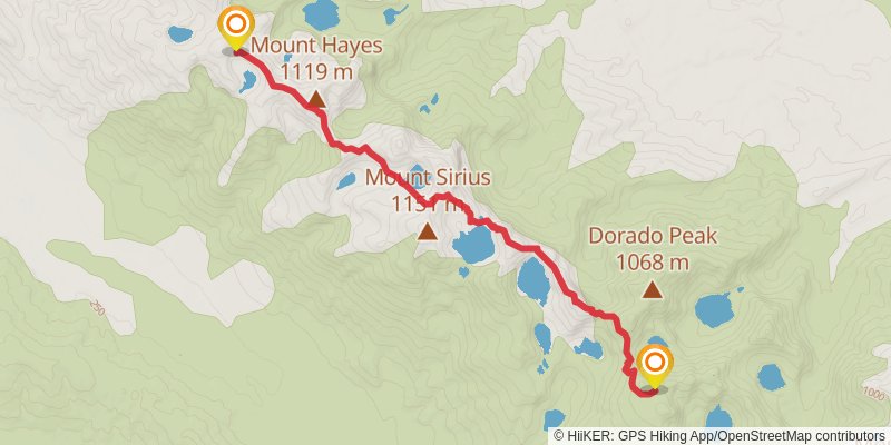 Western Arthurs A - K Trail stage 2 Map