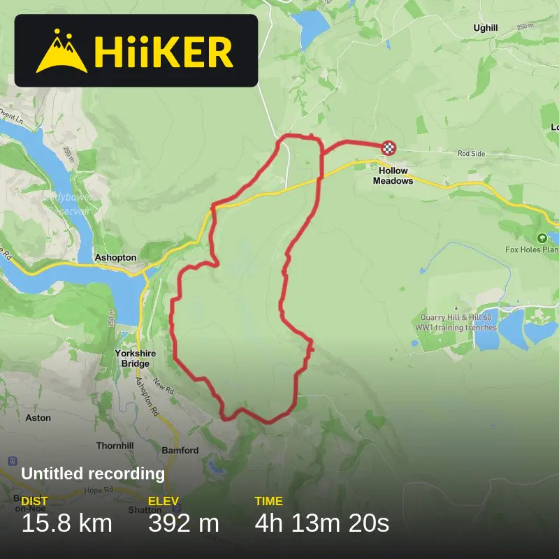 A map preview of the recording Untitled recording.