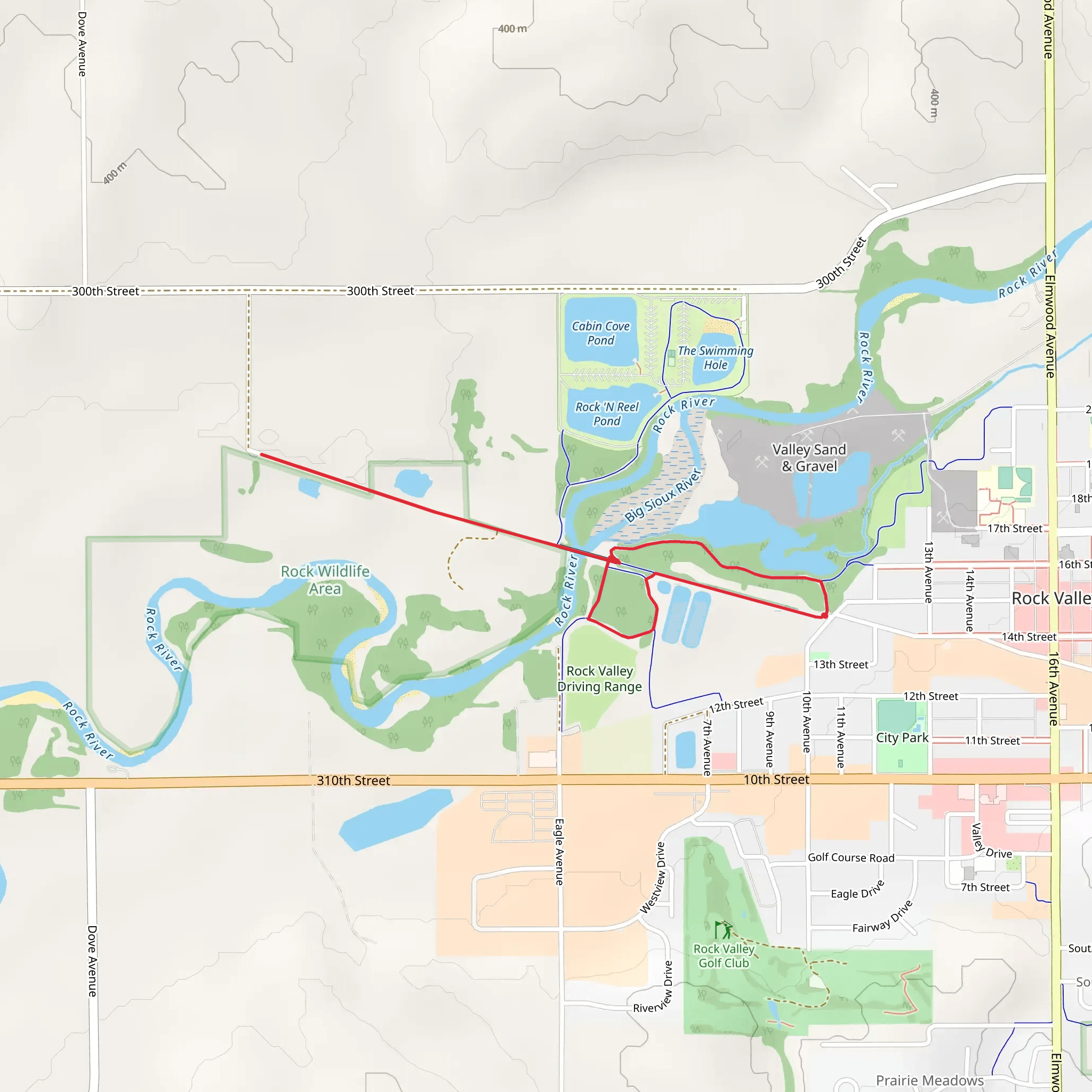 Kiwana's and Henry's Loop Trail mobile static map