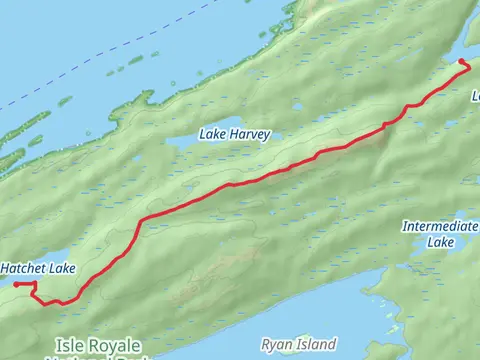 Mount Siskiwit and Hatchet Lake via Greenstone Ridge Trail
