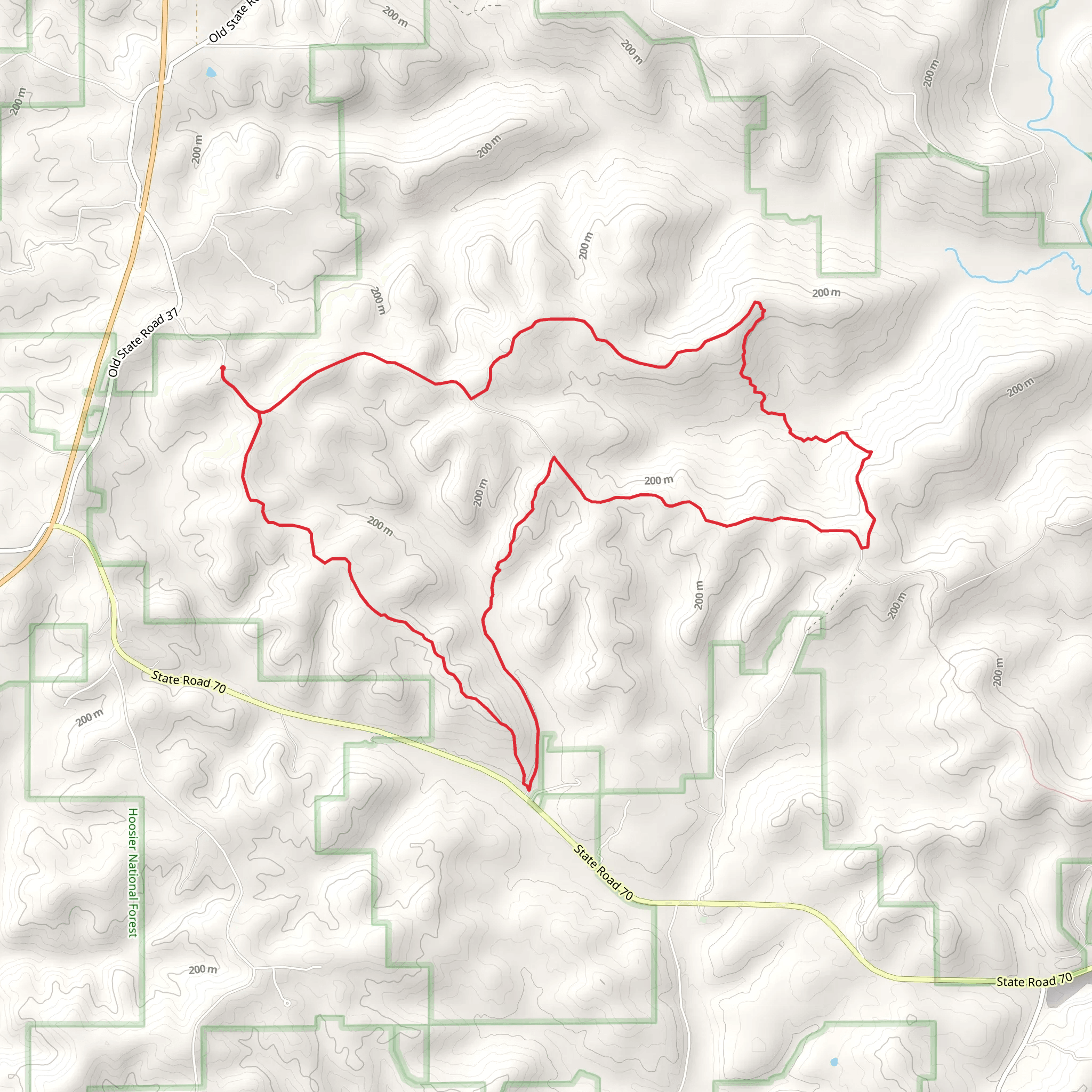 Mogan Ridge West Trail Loop mobile static map