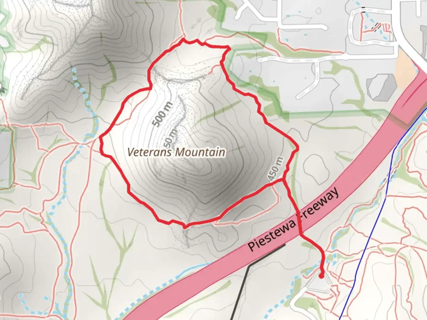 An image depicting the trail Charles M Christiansen Loop Trail - Dreamy Draw Recreation Area and its surrounding area.