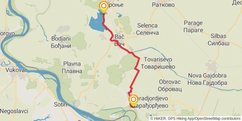 Sultans Trail stage 38 Map