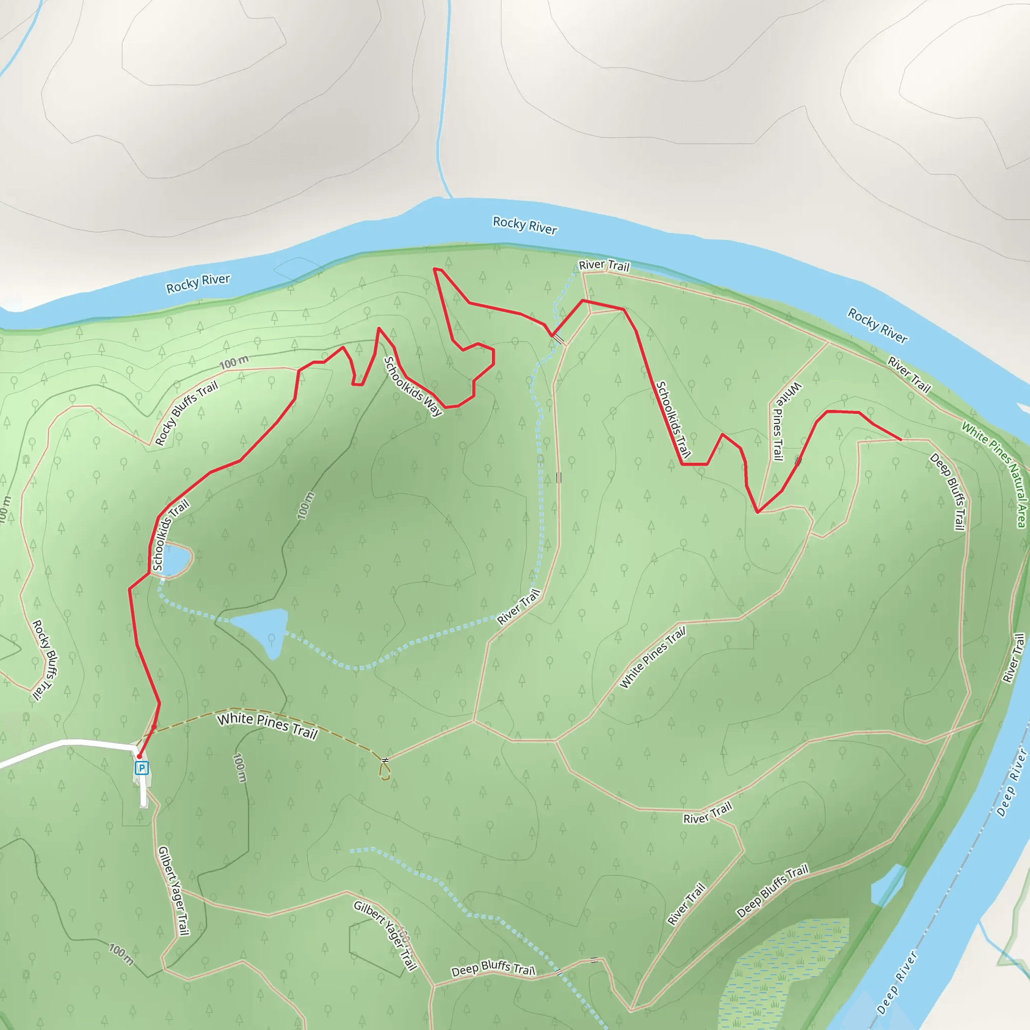 Schoolkids Trail mobile static map