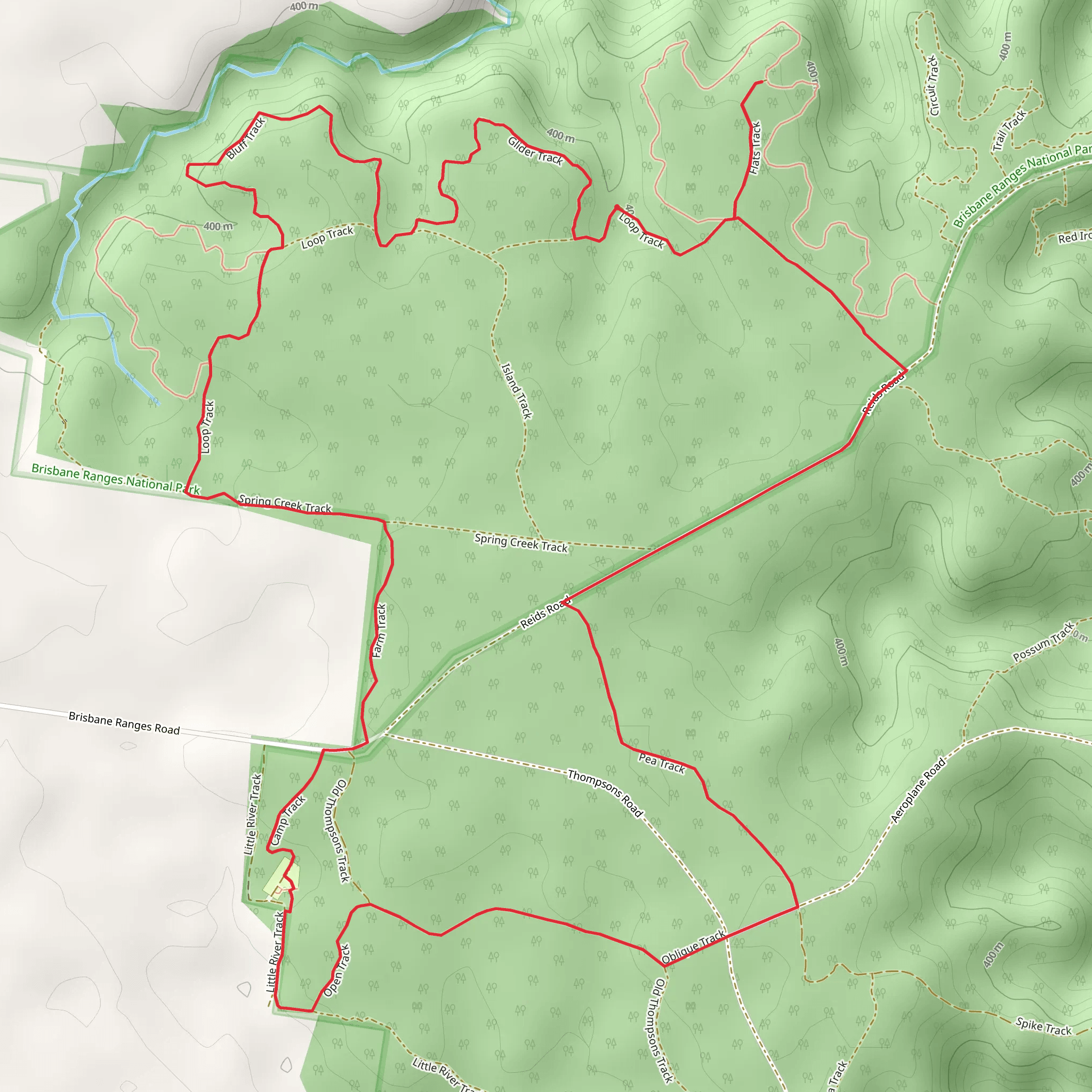 Brisbane Ranges Loop Walk mobile static map