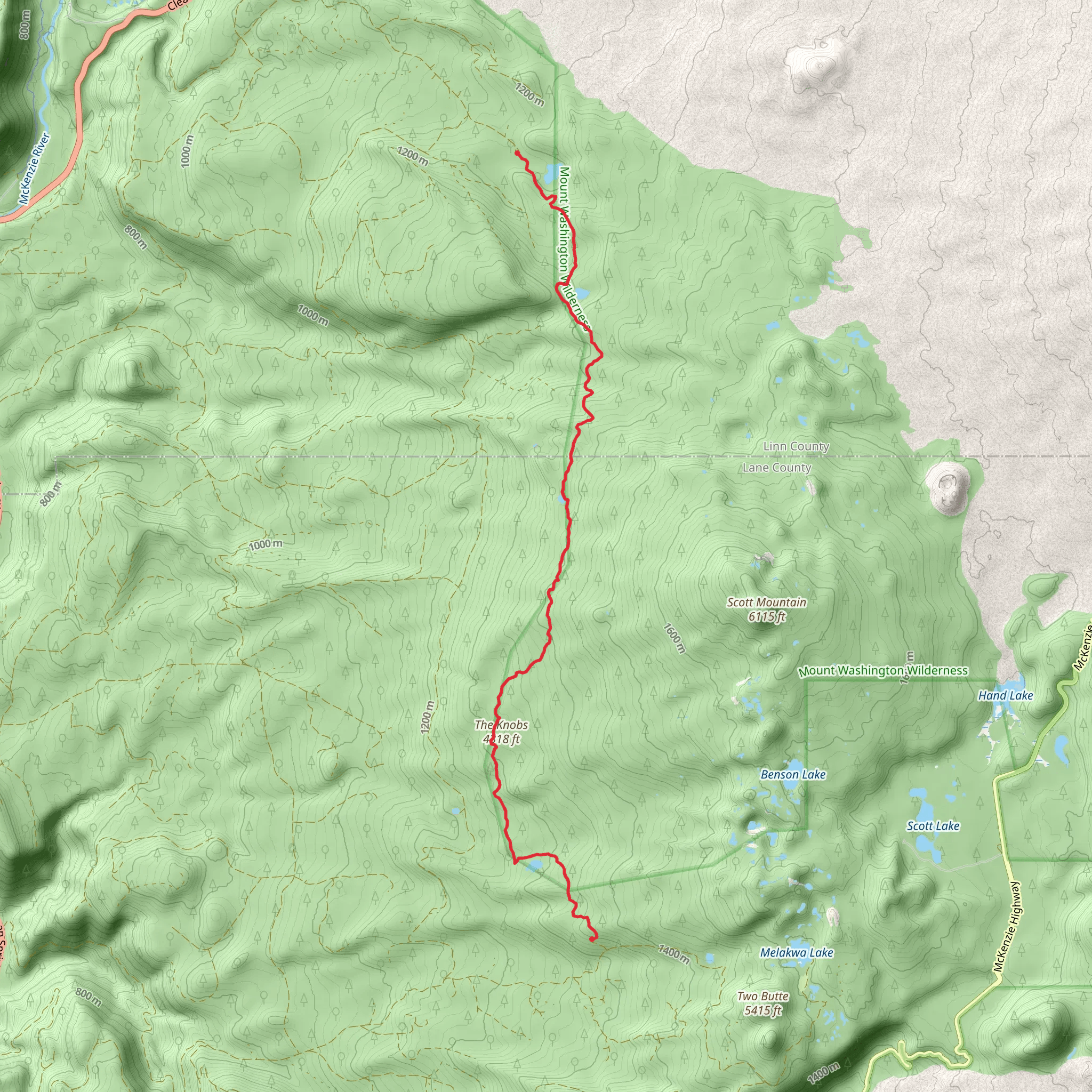 Deer Butte Trail mobile static map