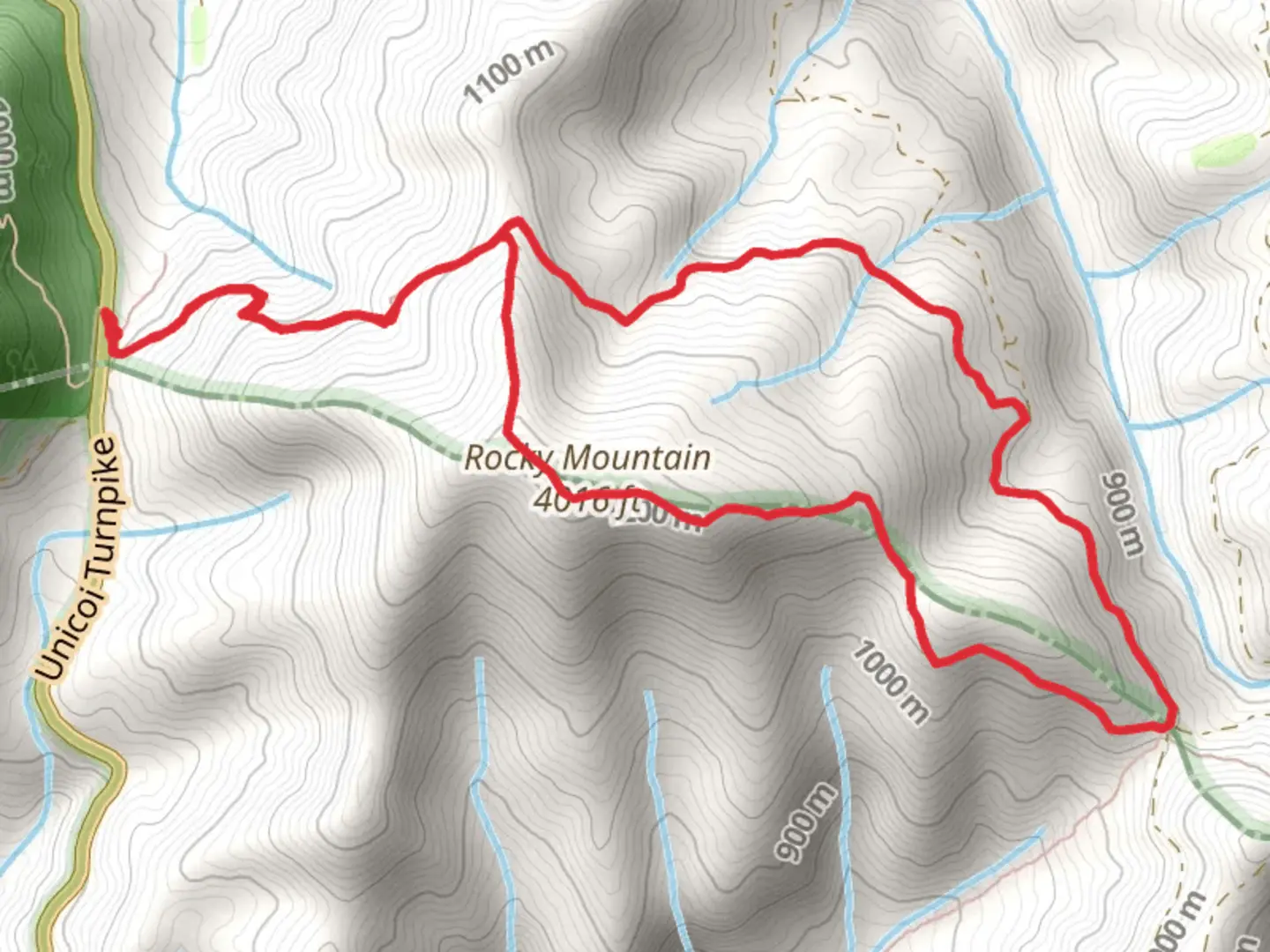 An image depicting the trail Rocky Mountain via Appalachian Trail and its surrounding area.