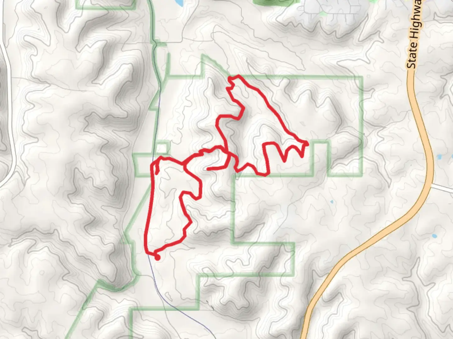 An image depicting the trail Goodhue Pioneer State, Boxelder and Walnut Loop Trail and its surrounding area.