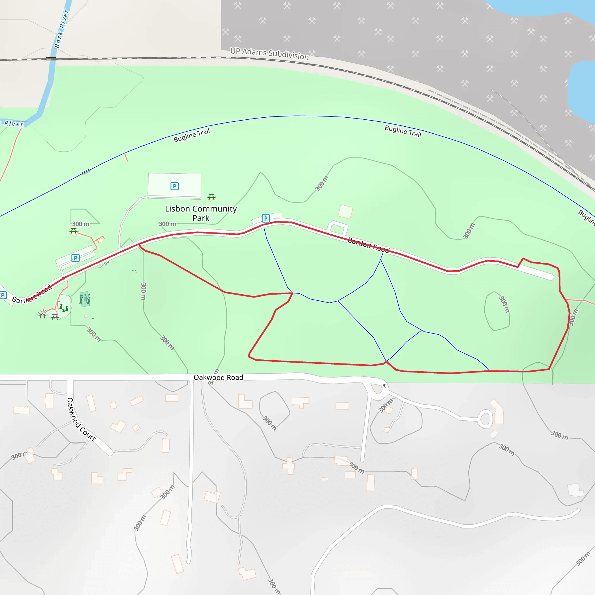 Bartlett Road Loop mobile static map