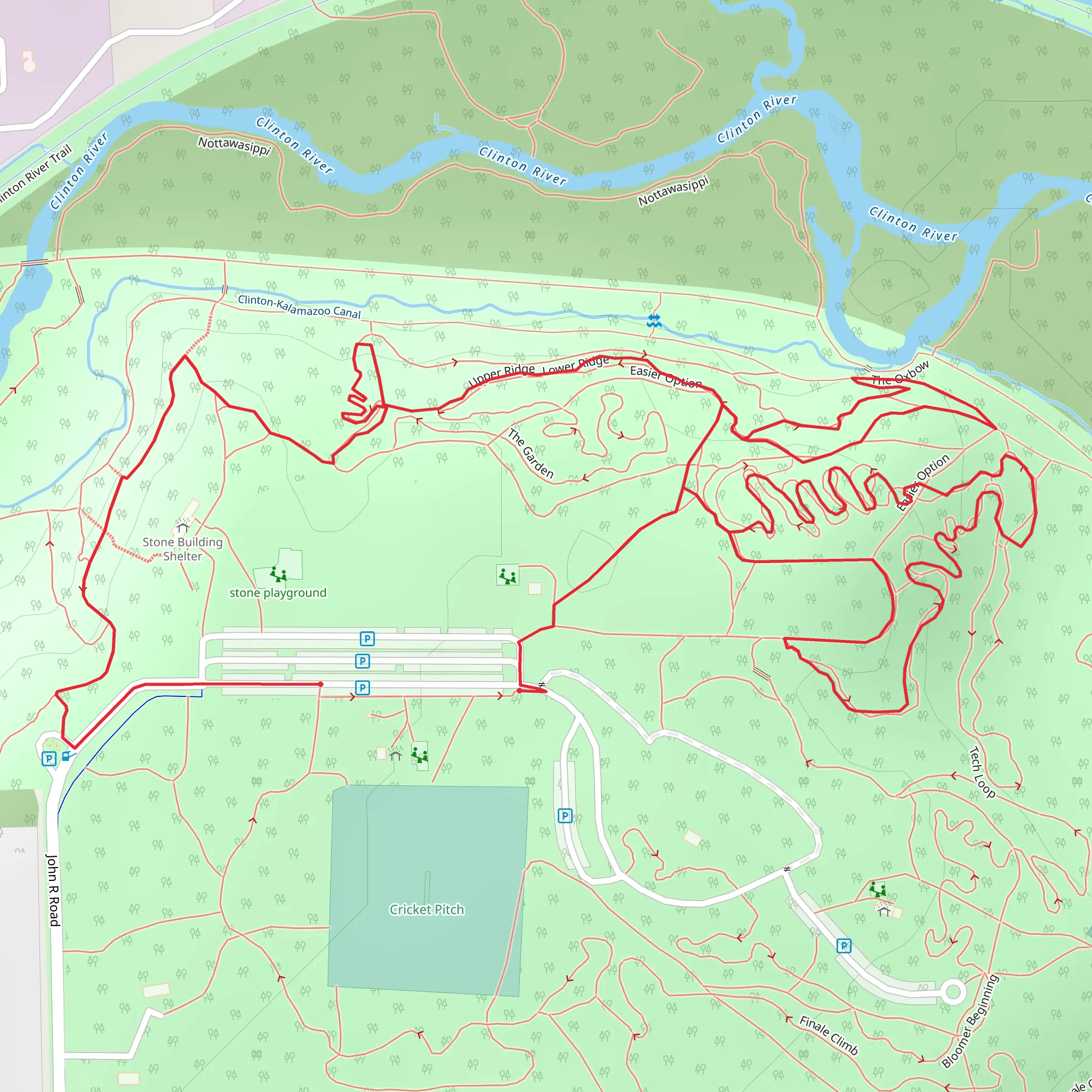 The International Velodrome at Bloomer Park Loop mobile static map