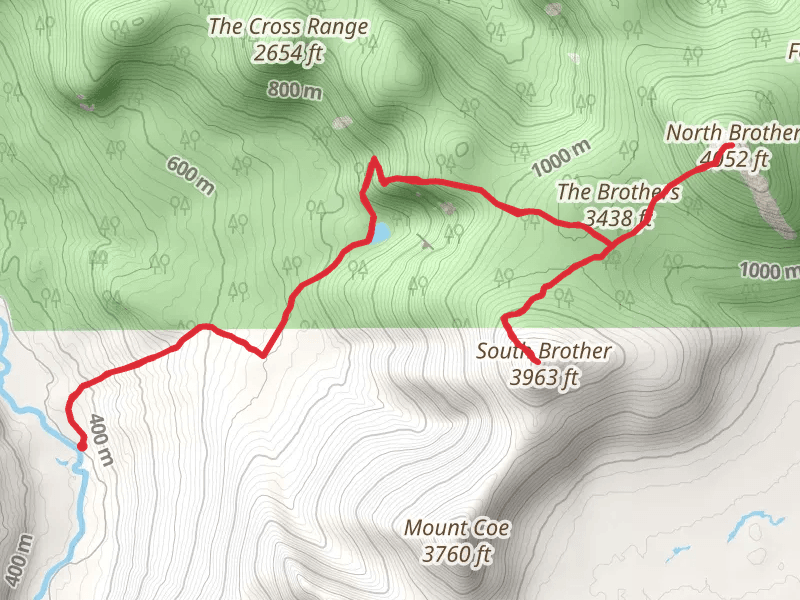 South Brother and North Brother via Marston Trail
