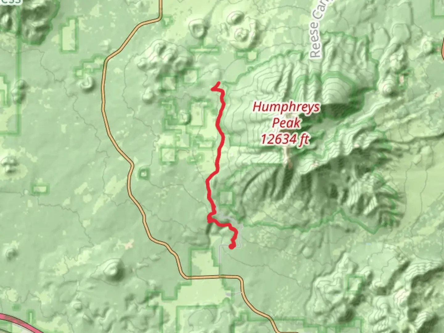 An image depicting the trail Bismarck Lake via Arizona Trail and its surrounding area.