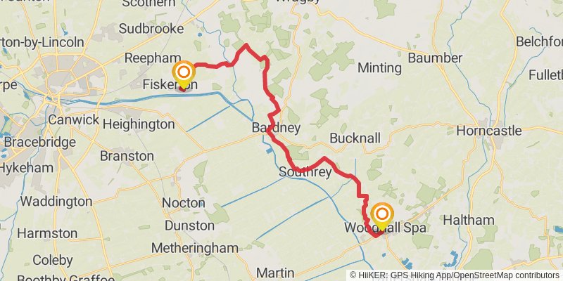 Middleton in Teesdale to Harwich Walk stage 24 Map
