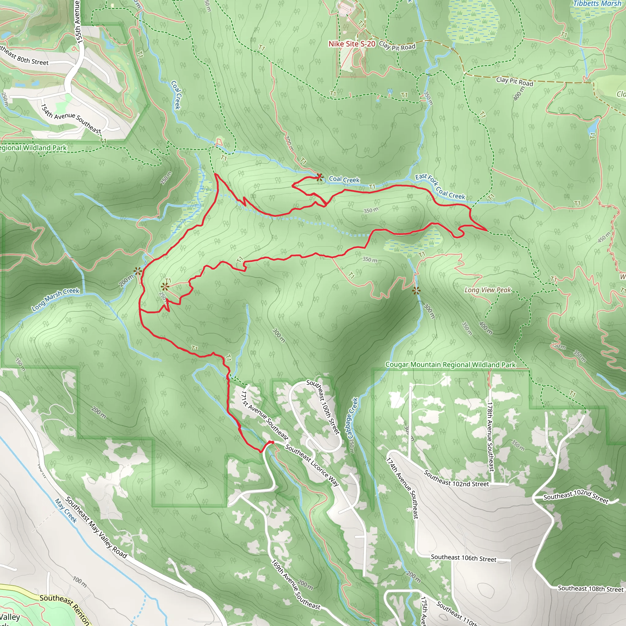 Quarry Trail and Shy Bear Trail mobile static map