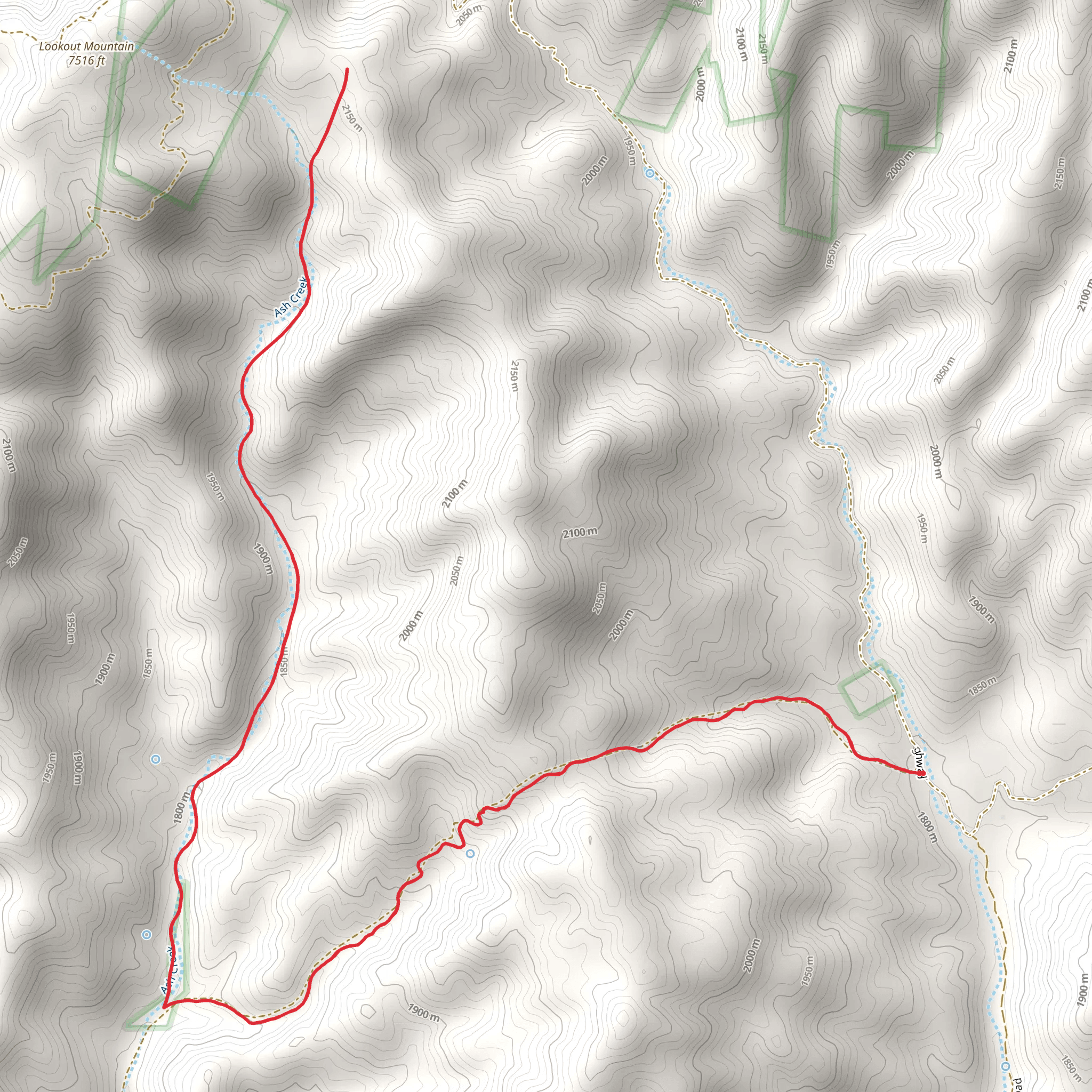 E Cross L Trail mobile static map