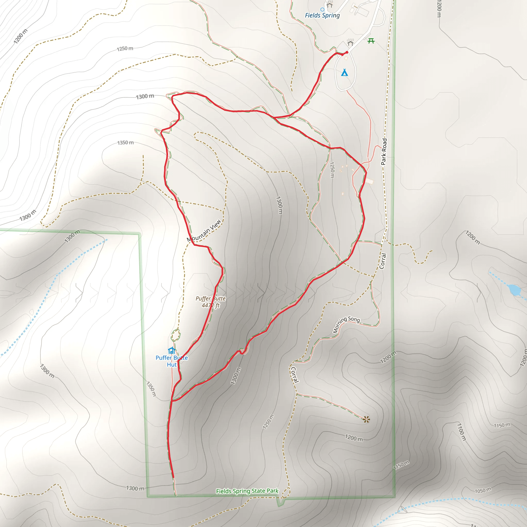 Puffer Butte Loop mobile static map